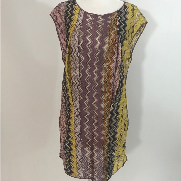 Missoni Tops - Missoni Yellow Chevron Tunic Shirt Coverup sz 4